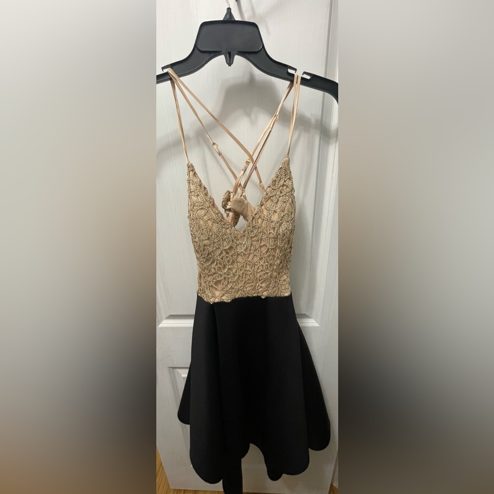 Black and Gold formal dress